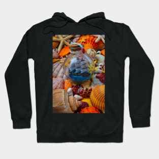 Ship In A Bottle With Sea Treasures Hoodie